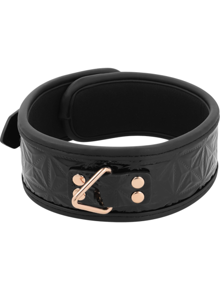 BEGME - BLACK EDITION: Collar de Cuero Vegano con Neopreno para BDSM y Fantasías Eróticas