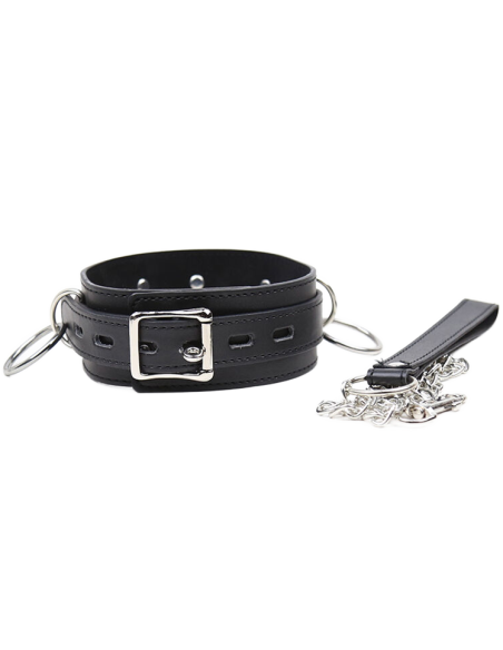 OHMAMA FETISH: Collar de Sumisión con 3 Anillas - Placer y Estilo para Todos