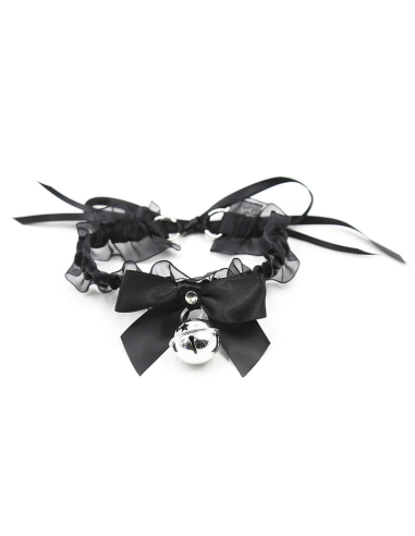 OHMAMA FETISH - Collar Fetish de Encajes con Cascabel para una Experiencia Sensual Única