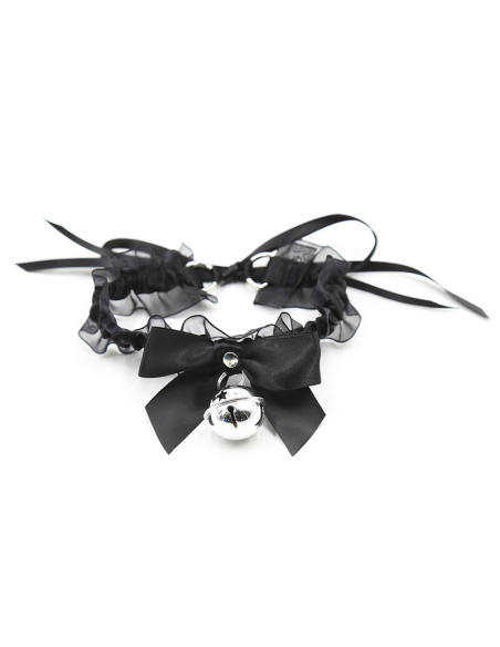 OHMAMA FETISH - Collar Fetish de Encajes con Cascabel para una Experiencia Sensual Única