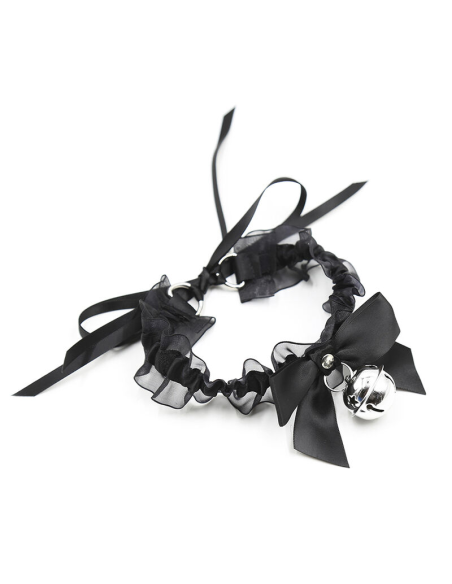 OHMAMA FETISH - Collar Fetish de Encajes con Cascabel para una Experiencia Sensual Única