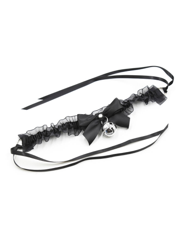 OHMAMA FETISH - Collar Fetish de Encajes con Cascabel para una Experiencia Sensual Única