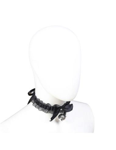 OHMAMA FETISH - Collar Fetish de Encajes con Cascabel para una Experiencia Sensual Única