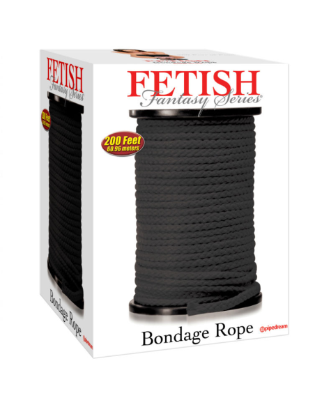 Cuerda Seda Negra 60.96m - Fetish Fantasy Series Bondage Japonés