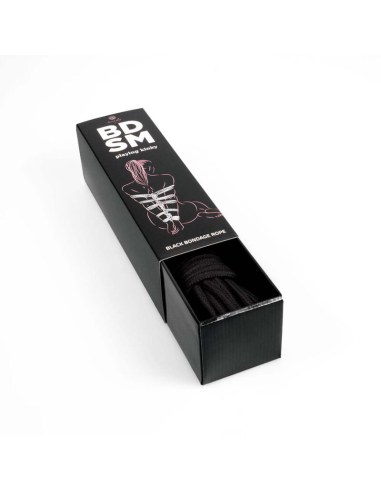 Cuerda Bondage Negra BDSM - SECRETPLAY | Shibari de 10m para Principiantes y Expertos