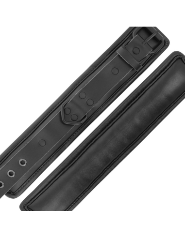 Esposas y Collar de Cuero Negro DARKNESS