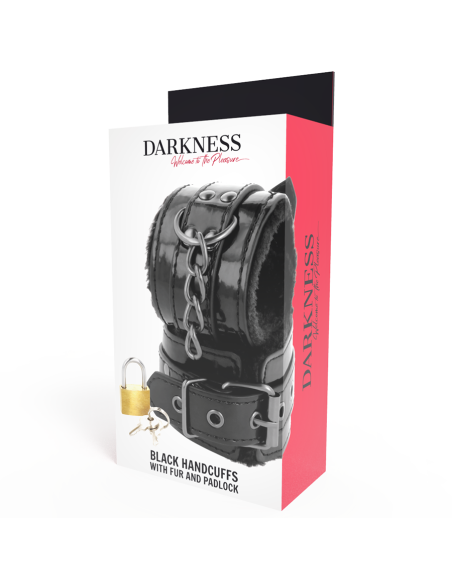 DARKNESS - Esposas de Cuero Ajustables con Candado