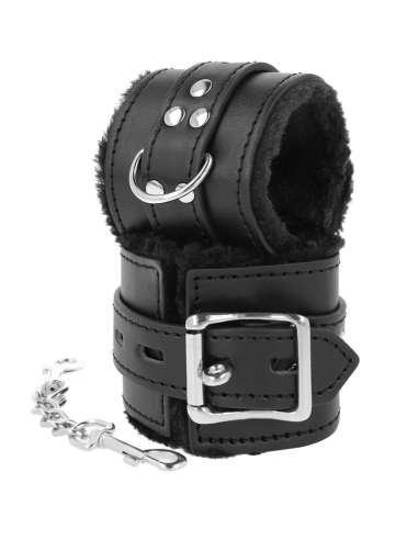 DARKNESS - Esposas BDSM Forradas en Negro | Estilo Sexy y Ajustable para Todos los Tamaños