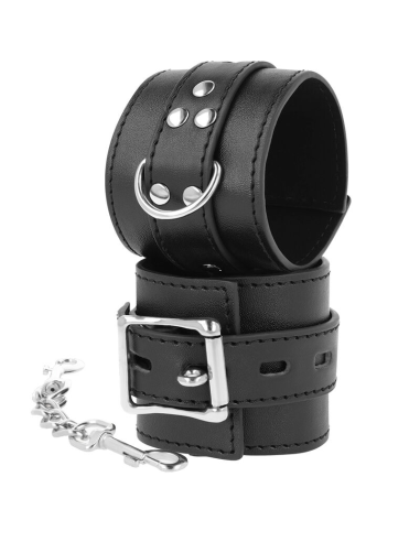 Esposas Leather Negro DARKNESS | Elegancia y Comodidad para el Placer BDSM