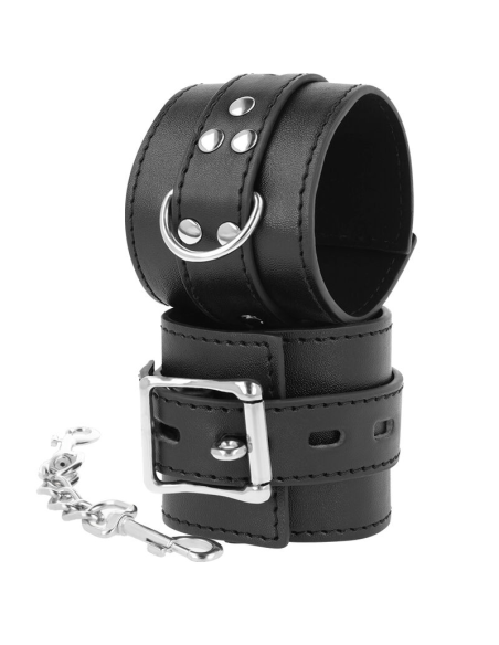 Esposas Leather Negro DARKNESS | Elegancia y Comodidad para el Placer BDSM