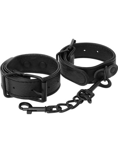 DARKNESS - Esposas Ancho Fino Texturizadas | Accesorio Sexy para Juegos BDSM