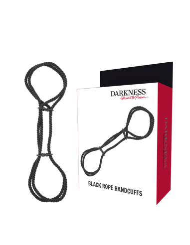 Darkness - Esposas de Cuerda 100% Algodón para Juego Seguro y Placentero en BDSM