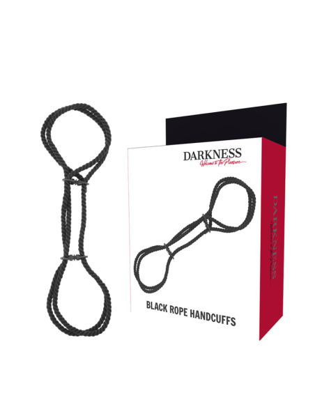 Darkness - Esposas de Cuerda 100% Algodón para Juego Seguro y Placentero en BDSM