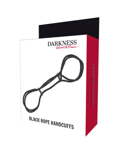Darkness - Esposas de Cuerda 100% Algodón para Juego Seguro y Placentero en BDSM