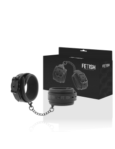 FETISH SUBMISSIVE - Esposas de Cuero Vegano con Forro de Neopreno | Accesorios BDSM Ajustables