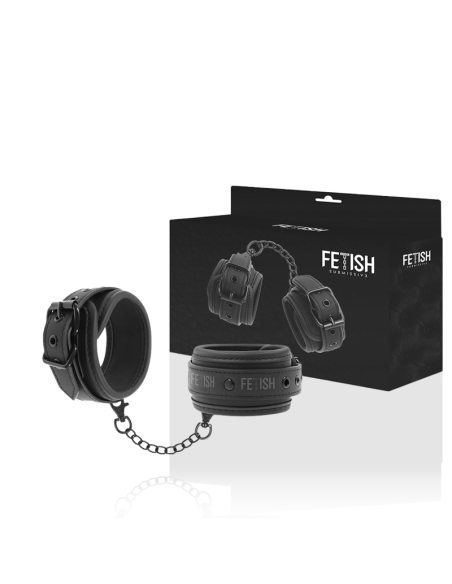 FETISH SUBMISSIVE - Esposas de Cuero Vegano con Forro de Neopreno | Accesorios BDSM Ajustables