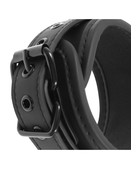 FETISH SUBMISSIVE - Esposas de Cuero Vegano con Forro de Neopreno | Accesorios BDSM Ajustables