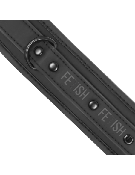 FETISH SUBMISSIVE - Esposas de Cuero Vegano con Forro de Neopreno | Accesorios BDSM Ajustables