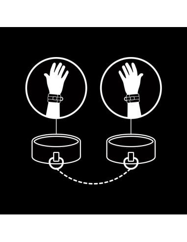 FETISH SUBMISSIVE - Esposas de Cuero Vegano con Forro de Neopreno | Accesorios BDSM Ajustables