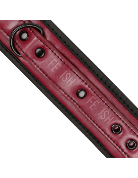 Esposas de Cuero Vegano con Forro de Neopreno - Fetish Submissive Dark Room