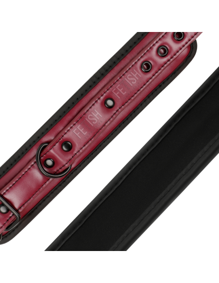 Esposas de Cuero Vegano con Forro de Neopreno - Fetish Submissive Dark Room