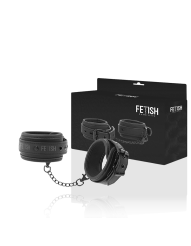 FETISH SUBMISSIVE - Esposas de Tobillo de Cuero Vegano con Forro de Neopreno para Juegos BDSM