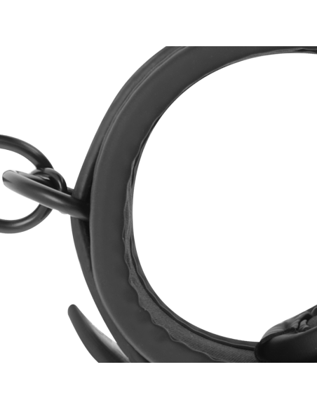 FETISH SUBMISSIVE - Esposas de Tobillo de Cuero Vegano con Forro de Neopreno para Juegos BDSM