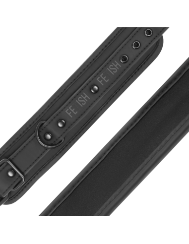 FETISH SUBMISSIVE - Esposas de Tobillo de Cuero Vegano con Forro de Neopreno para Juegos BDSM