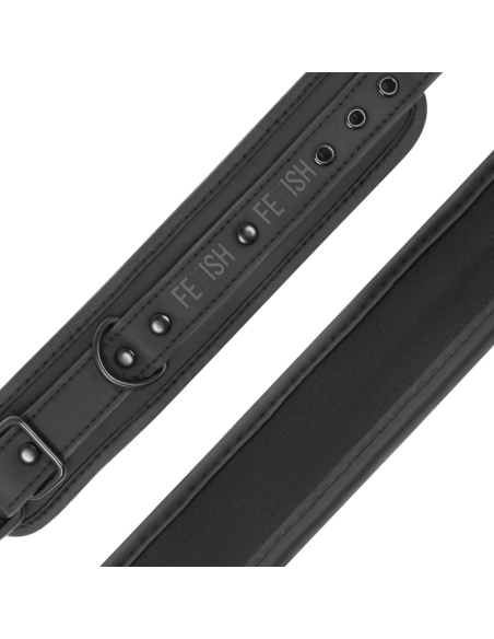 FETISH SUBMISSIVE - Esposas de Tobillo de Cuero Vegano con Forro de Neopreno para Juegos BDSM