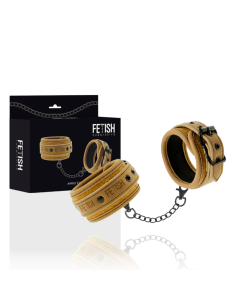 FETISH SUBMISSIVE - Esposas Tobillos de Cuero Vegano y Neopreno para Juegos BDSM