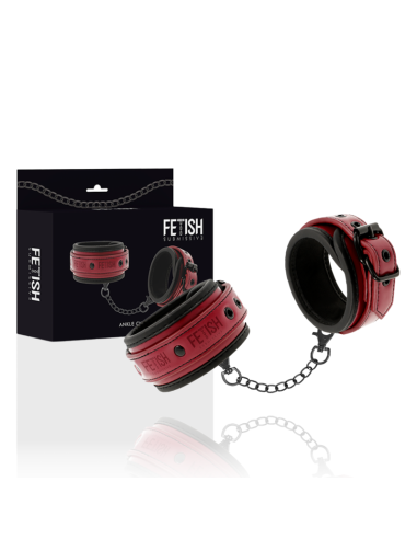 FETISH SUBMISSIVE: Esposas Tobillos de Cuero Vegano con Forro de Neopreno - Juguetes BDSM Únicos