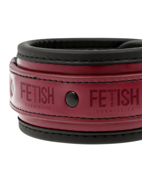 FETISH SUBMISSIVE: Esposas Tobillos de Cuero Vegano con Forro de Neopreno - Juguetes BDSM Únicos