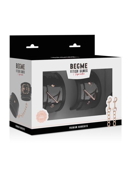 Esposas BEGME - Black Edition de Neopreno | Juguete BDSM Elegante y Cómodo