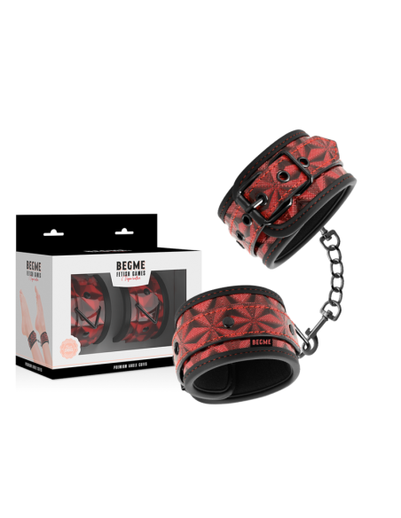 BEGME - RED EDITION: Esposas para Tobillos con Forro de Neopreno | Accesorio BDSM Sexy y Cómodo