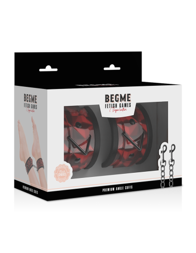 BEGME - RED EDITION: Esposas para Tobillos con Forro de Neopreno | Accesorio BDSM Sexy y Cómodo