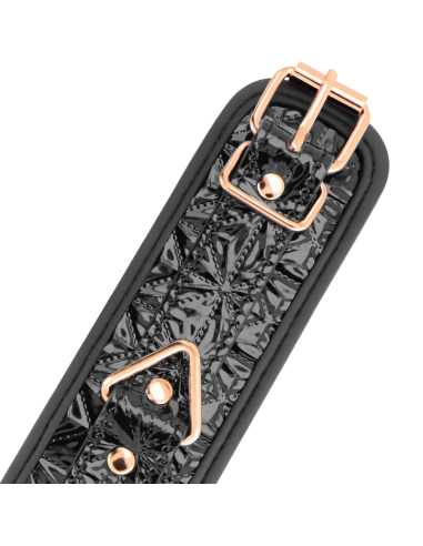 BEGME - Black Edition: Esposas para Tobillos de Neopreno Vegano para Juegos BDSM