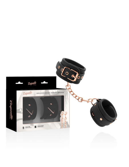 Esposas de Cuero Vegano COQUETTE CHIC DESIRE - Accesorios Sexy para Juegos BDSM