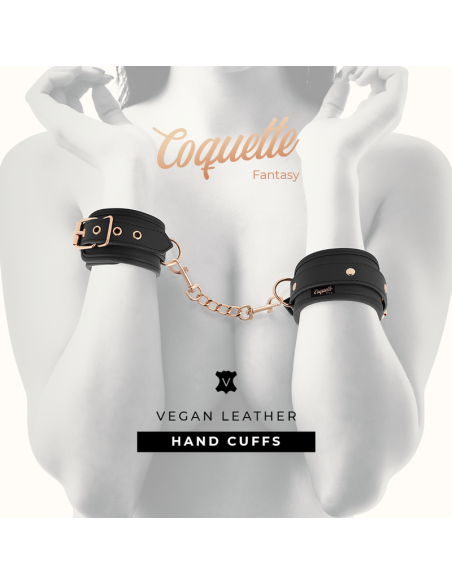 Esposas de Cuero Vegano COQUETTE CHIC DESIRE - Accesorios Sexy para Juegos BDSM