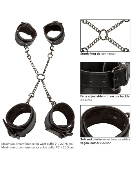 CalExotics Euphoria Atadura de Pies y Manos - Accesorio de Bondage Ajustable y Elegante