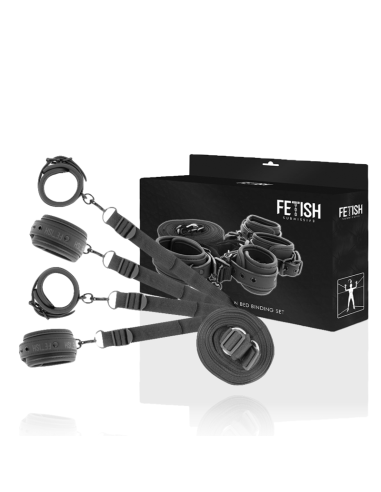 FETISH SUBMISSIVE - Set de Esposas y Ataduras BDSM de Neopreno para Placer y Control en la Cama