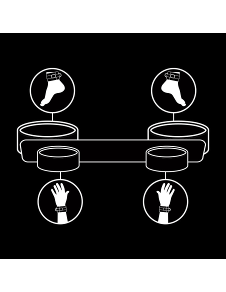 Fetish Submissive - Barra Separadora Bondage con Neopreno | Juegos BDSM Avanzados