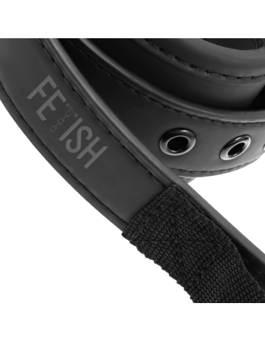 Fetish Submissive: Esposas de Cuero Vegano con Tirador y Forro de Neopreno para Juegos BDSM