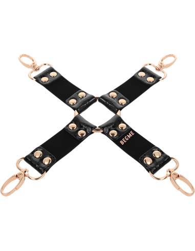BEGME - BLACK EDITION HOG TIE CUERO VEGANO | Accesorio Perfecto para Juegos de Bondage y S&M