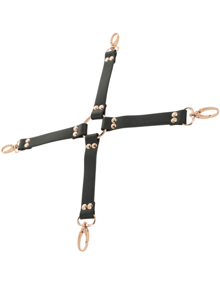 Coquette Chic Desire - Fantasy Hog Tie Cuero Vegano para Juegos de Bondage