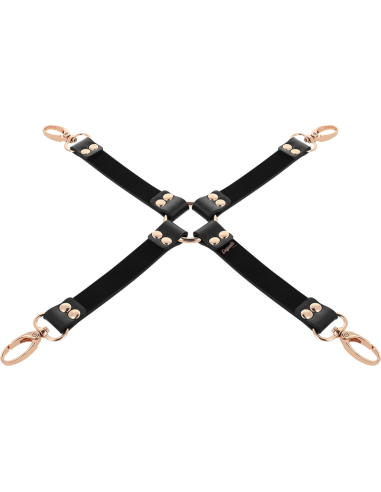 Coquette Chic Desire - Fantasy Hog Tie Cuero Vegano para Juegos de Bondage
