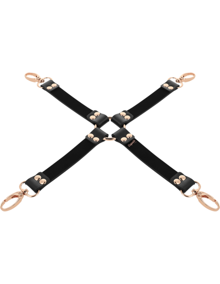 Coquette Chic Desire - Fantasy Hog Tie Cuero Vegano para Juegos de Bondage