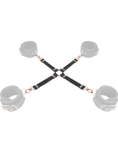 Coquette Chic Desire - Fantasy Hog Tie Cuero Vegano para Juegos de Bondage