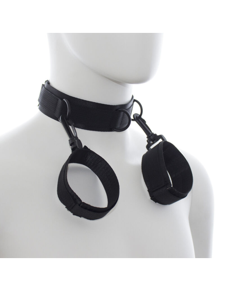 Ohmama Fetish: Esposas y Collar de Nylon para Placer y Excitación