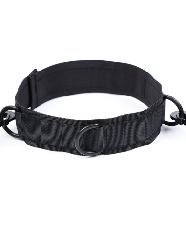 Ohmama Fetish: Esposas y Collar de Nylon para Placer y Excitación