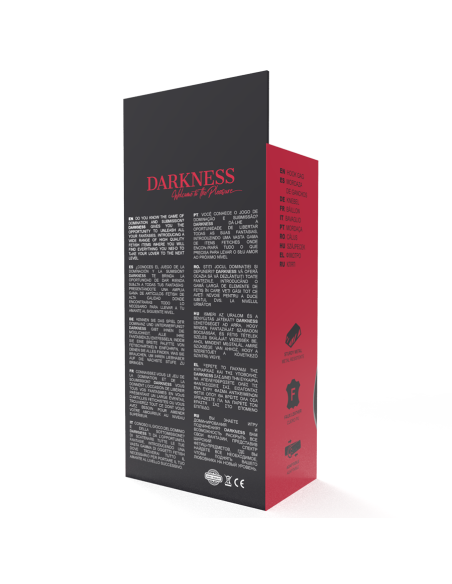 Darkness - Mordaza con Gancho Negro para Juegos Fetish y BDSM